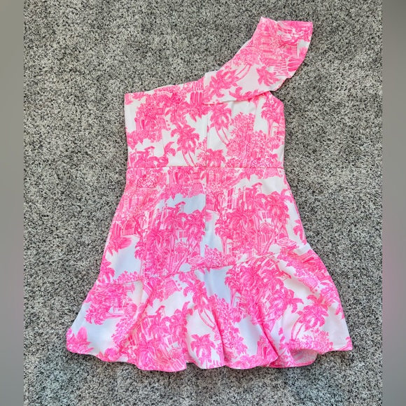 Lilly Pulitzer Arlana One Shoulder Romper - Picture 4 of 6